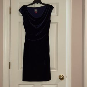 Vince Camuto midnight navy evening dress. Worn once.